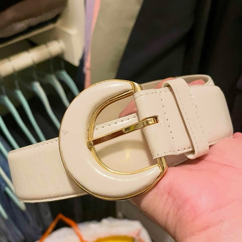 Vintage Liz Claiborne Belt with Gold Buckle